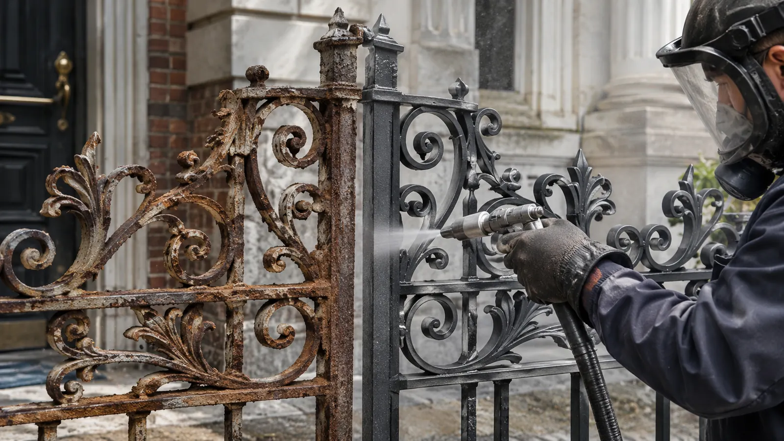 Sablage, décapage et peinture